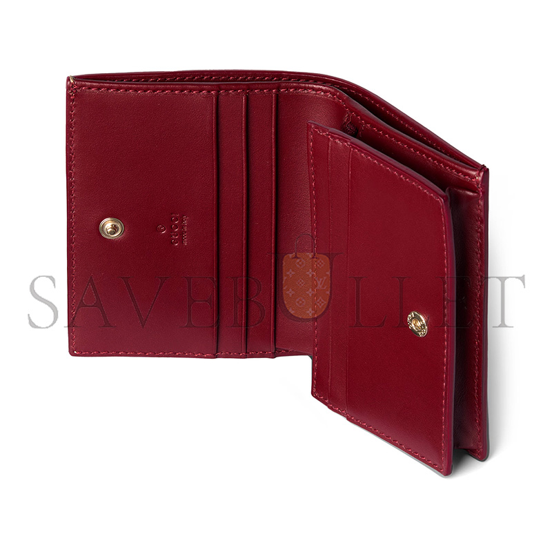 GUCCI GG SMALL WALLET WITH OWL DETAIL 818767 (11*8*3cm) GUCCI GG SMALL WALLET WITH OWL DETAIL 818767 (11*8*3cm)